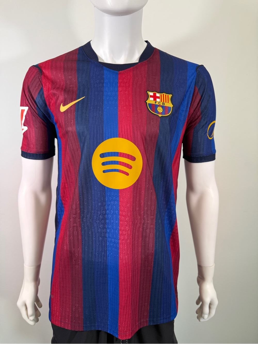 Nike Men's FC Barcelona Striped Jersey - Blue, Red & Yellow